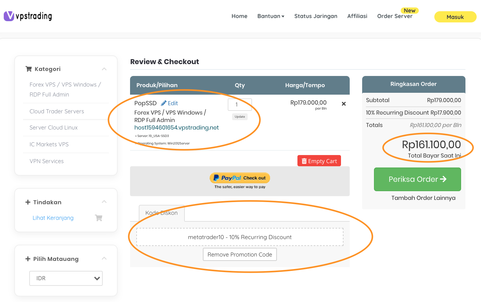 Cara sewa VPS Forex murah berkualitas di VPSTrading.net