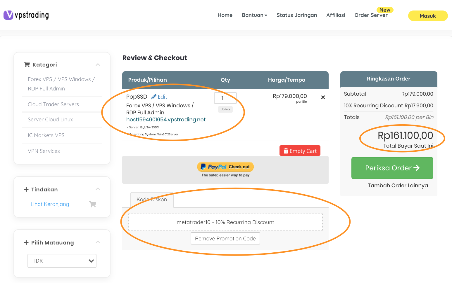 cara order vps di vpstrading.net