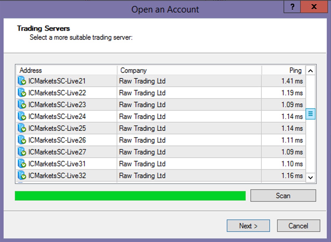 1 Millisecond Low Latency VPS for IC Markets by VPSTrading.net